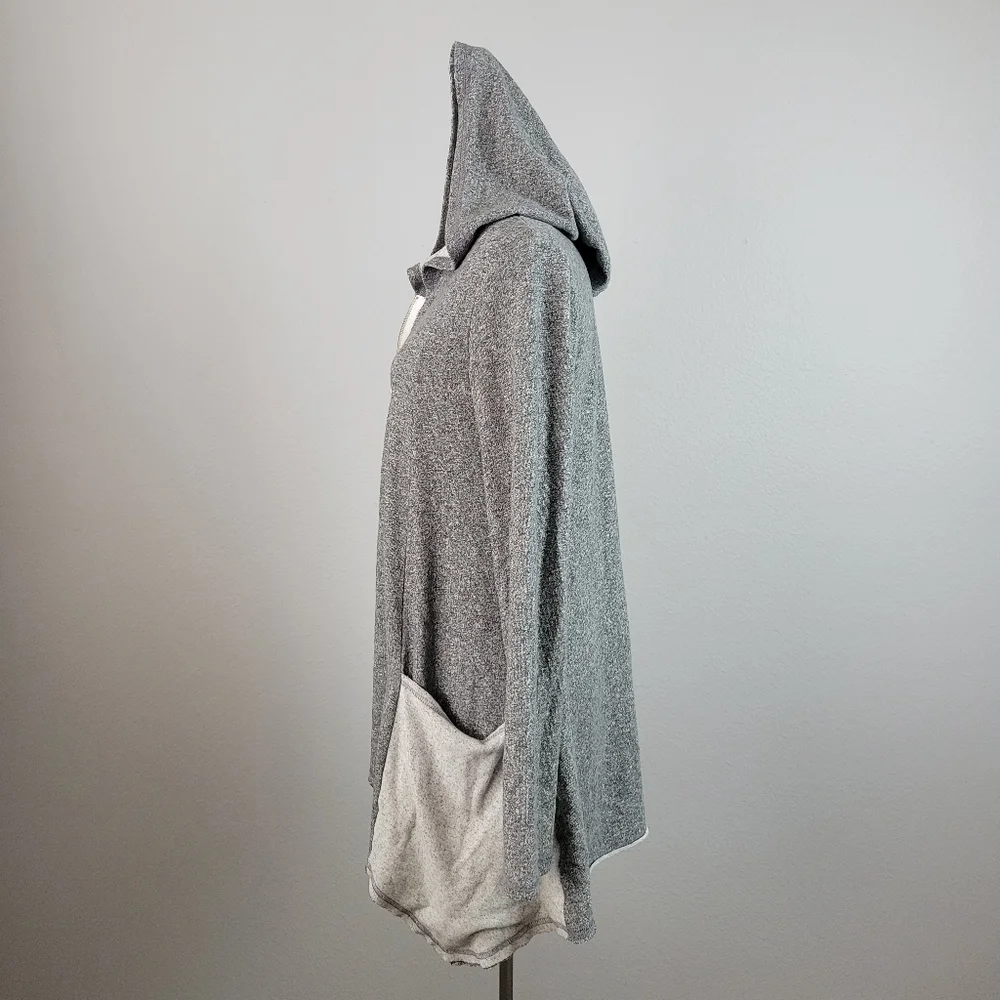 MICHAEL LAUREN // ltd ed casper full zip asymmetric super soft hooded ja…